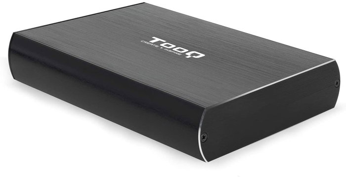 TooQ Caja Externa para Disco Duro TQE-3531B - USB 3.0 para HDD 3.5", Hasta 8TB, SATA III, Compatible con Windows y Mac
